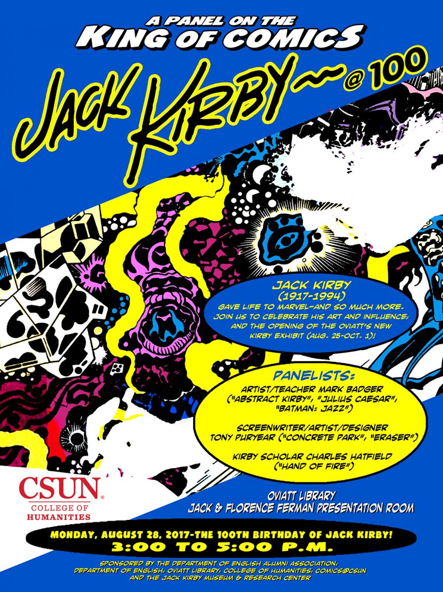 Jack Kirby @ 100 - Panel Discussion with Comics Creators Mark Badger and  Tony Puryear | CSUN University Library