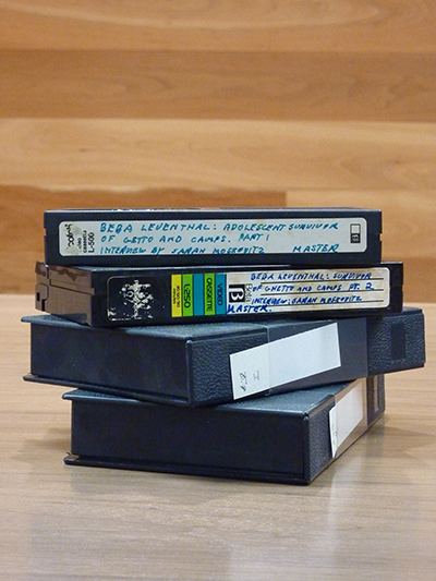 Orignal Beba Leventhal interview tapes recorded on Betamax tapes