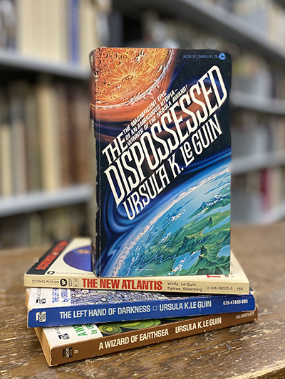 The Dispossessed, The New Atlantis, The Left Hand of Darkness, and A Wizard of Earthsea by Ursula K. Le Guin