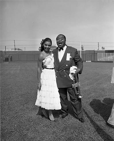 Louis Armstrong and Clara Yaeju