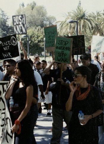 Students protest the war in Iraq on campus