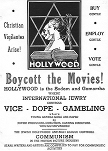 Poster encouraging Christians to boycott the movies