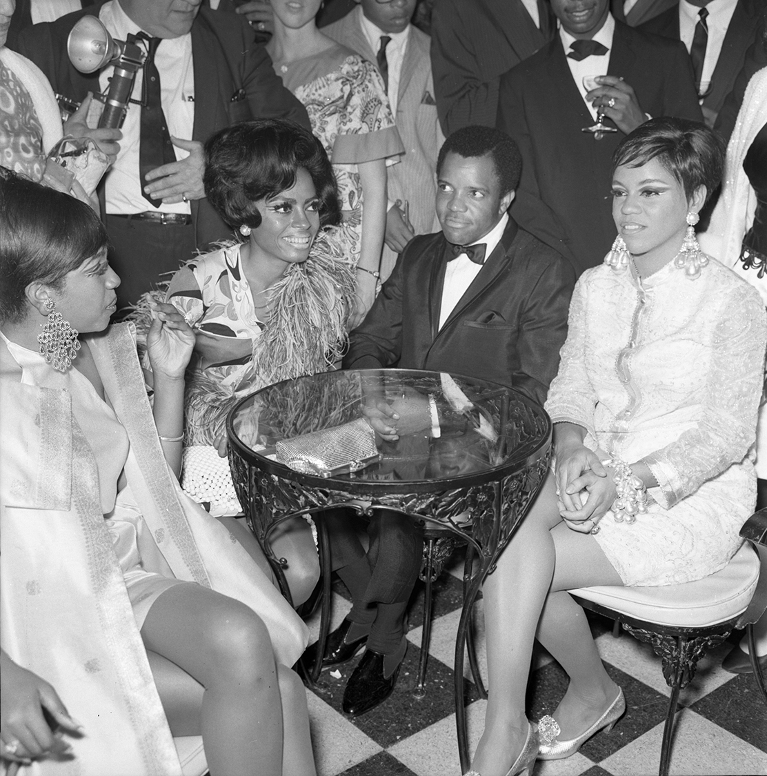Berry Gordy with the Supremes