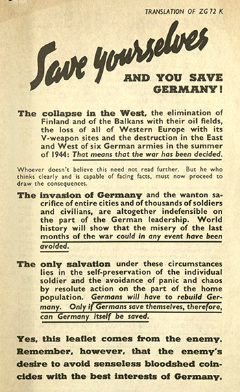 pro-allied propaganda leaflet