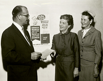Voter registration event in Los Angeles, circa 1966