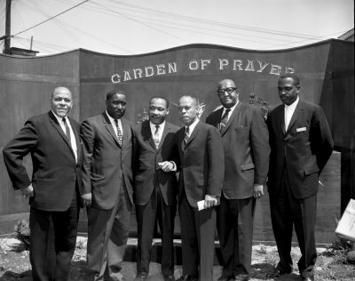 Revs. Garner, Dawkins, Dr. Martin Luther King Jr., Crispus Wright, Dr. Odom, and Rev. Martin