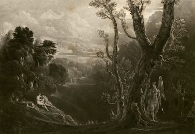 Illustration, The Paradise Lost of Milton, with Illustrations, Designed and Engraved by John Martin