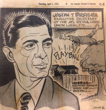 Cartoon featuring Joe DeSilva