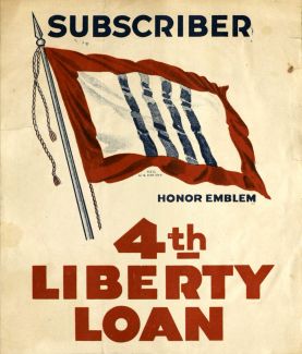 4th Liberty Loan subscriber display, ca. 1918