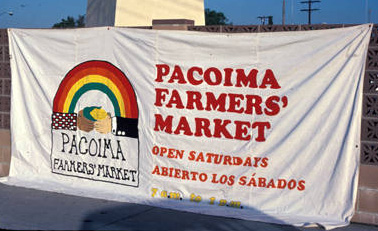 Pacoima Farmers' Market banner, 1978-1981