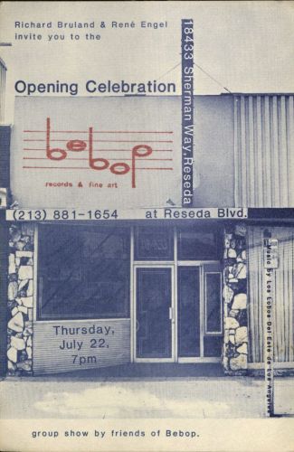 Flyer, Bebop Records & Fine Art Opening Celebration