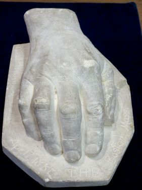 Walt Whitman's Hand by Truman Howe Bartlett, 1881