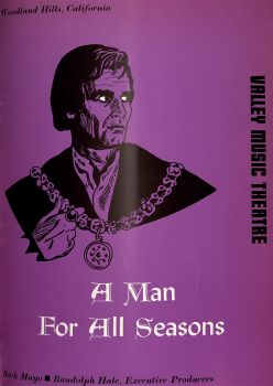 Program cover, A Man for All Seasons