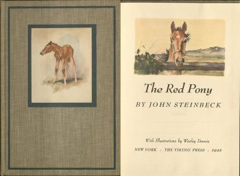 Cover and title page, The Red Pony