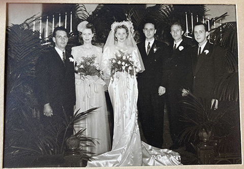 Maybelle and Eugene Bishop Wedding Portrait, 1945