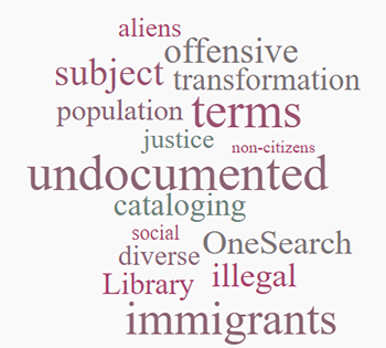 word cloud of selected terms in article