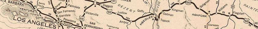 historical map of los angeles to flagstaff