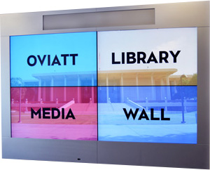 University Library Media Wall