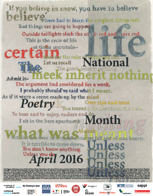 Poetry Month 2016 Poster