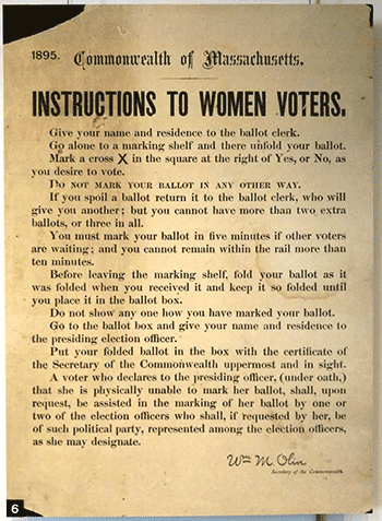 instructions for women voters