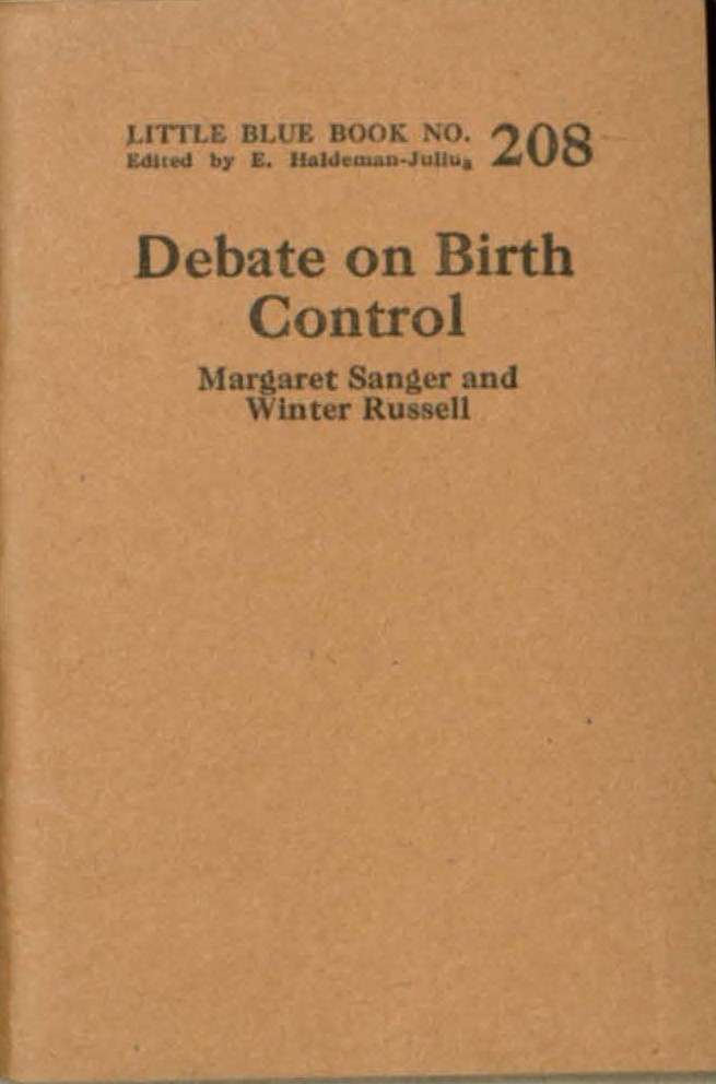 Little Blue Books Debate on Birth Control, 1921