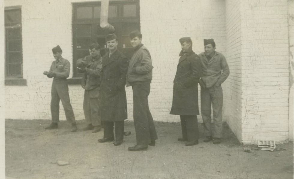 "Taken Christmas Day. Some of the fellows who were on M.P. Duty with me during the month of December 1946 at Peiping, China," Fred M. Greguras Papers