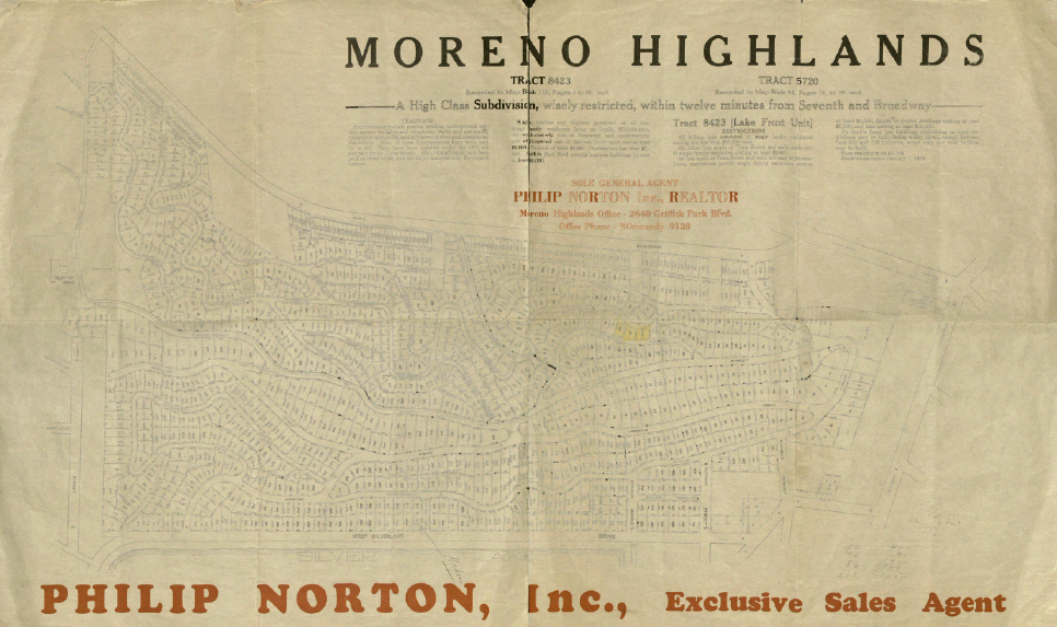 Map of Moreno Highlands